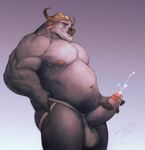  animal_genitalia anthro belly biceps big_biceps big_penis bopsy bovine buffalo chief_bogo clothing cum cum_on_penis cum_on_self cumshot disney ejaculation erection hand_on_penis hi_res huge_penis humanoid_penis jockstrap male mammal manly mature_male muscular muscular_male nipples nude orgasm partially_retracted_foreskin pecs penis pose precum relaxing side_view simple_background smile solo standing teeth thick_penis uncut underwear vein veiny_penis zootopia 