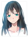  black_hair green_eyes highres idolmaster idolmaster_cinderella_girls long_hair looking_at_viewer portrait ripe.c shibuya_rin sketch solo 