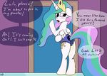  blush clothing comic desparation dialogue equine friendship_is_magic ft-sprite horse looking_back mammal my_little_pony panties peeing pony princess_celestia_(mlp) underwear urine wet 