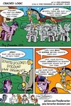  2016 comic day detailed_background discord_(mlp) english_text equine feathered_wings feathers friendship_is_magic grass group hair hat hooves horn mammal my_little_pony open_mouth outside pegasus pony-berserker purple_eyes sculpture standing statue text twilight_sparkle_(mlp) winged_unicorn wings 