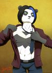  bear blue_hair clothing crossgender hair male mammal panda sairine shein_li undressing 