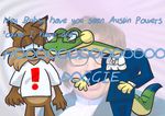  austin_powers bubsy bubsy_(series) gecko gex gex_(series) green_scales lizard long_neck reptile scales scalie suit themogsta video_games 