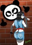  2016 bear blue_hair clothed clothing female graffiti hair mammal panda sairine shein_li 