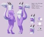  2016 anthro blush breasts butt dragon eastern_dragon female hair happy heart_a._chicago hi_res horn model_sheet nipples nude open_mouth purple_skin pussy simple_background smile solo streetdragon95 text tongue tongue_out whiskers white_eyes white_hair white_skin 