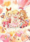  :d ;d aikatsu! aikatsu!_(series) aikatsu_stars! balloon blonde_hair blue_hair blush bow bowtie braid brown_hair chibi crown_braid dress frilled_dress frills glasses hair_bow hair_ornament hair_ribbon hairband heart heart_background hikami_sumire hoshimiya_ichigo jacket jumping kasumi_mahiru kiriya_aoi koedo long_hair looking_at_viewer multiple_girls nanakura_koharu necktie nijino_yume one_eye_closed oozora_akari open_mouth orange_eyes pink_bow pink_hair pleated_skirt puffy_short_sleeves puffy_sleeves purple_hair red_neckwear ribbon sakuraba_rola saotome_ako school_uniform shibuki_ran shinjou_hinaki shiratori_hime short_hair short_sleeves side_ponytail skirt sleeveless smile star star_hair_ornament starlight_academy_uniform twintails vest wrist_cuffs yotsuboshi_academy_uniform 