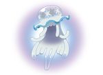  full_body gen_7_pokemon gradient gradient_background jellyfish nihilego no_humans official_art pokemon pokemon_(creature) solo sugimori_ken tentacles transparent transparent_background ultra_beast 