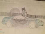  alex_nightshade_(character) canine car clothing cybernetic_alex_(artist) dog ford fur husky male mammal mustang shitty_art sketch_(artwork) vehicle 