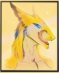  ambiguous_gender anthro dafka forked_tongue fur looking_at_viewer sergal smile solo tongue tongue_out 