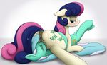  2016 anearbyanimal anus blush bonbon_(mlp) butt cutie_mark duo earth_pony equine eyelashes eyes_closed female feral friendship_is_magic hair half-closed_eyes hi_res hooves horn horse long_hair lying lyra_heartstrings_(mlp) mammal multicolored_hair my_little_pony on_back oral pony pussy pussy_juice sex two_tone_hair unicorn 
