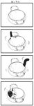  :3 bag cat comic greyscale highres monochrome no_humans original siamese_cat translated yamano_rinrin 