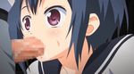  1girl animated animated_gif cum cum_in_mouth fellatio open_mouth oral tsukuyama_nagisa uhou_renka 