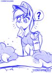  ? clothed clothed_feral clothing cutie_mark derpy_hooves_(mlp) duo envelope equine female feral friendship_is_magic hat horse jcosneverexisted letter mammal monochrome my_little_pony object_in_mouth pegasus pinkie_pie_(mlp) pony shirt simple_background surprise wide_eyed wings 