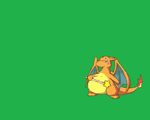  ambiguous_gender animated blue_eyes blush charizard green_background magic_wand nintendo nokokgya overweight pok&eacute;mon simple_background slightly_chubby solo video_games wings 
