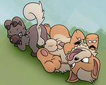  animal_genitalia anus backsack balls canine duo erection feral growlithe looking_at_viewer lying male male/male mammal nintendo on_back open_mouth penis perineum pok&eacute;mon raise_tail raised_tail rockruff sheath spread_legs spreading tongue tongue_out tygre_(artist) video_games 