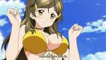  1girl animated animated_gif bikini breasts cleavage shinomiya_himawari solo vividred_operation 