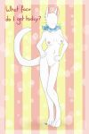  animal_crossing anthro blanca breasts cat featureless_face feline female fullshade mammal nintendo nude pinup pose solo tiu video_games what 