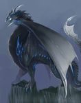  dragon grey_background kanna_jun no_humans open_mouth pixiv_fantasia pixiv_fantasia_5 
