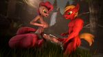 2016 3d_(artwork) abs animal_genitalia animal_penis anthro anthrofied armpits big_breasts big_macintosh_(mlp) blue_eyes breast_grab breast_squeeze breasts cum cum_on_penis digital_media_(artwork) duo equine equine_penis forest fox_whisper85 friendship_is_magic frottage grass green_eyes half-closed_eyes hand_on_breast intersex intersex/male kneeling looking_pleasured male mammal muscular muscular_male my_little_pony nipples open_mouth orgasm orgasm_face penis pinkie_pie_(mlp) sex size_difference source_filmmaker tree 