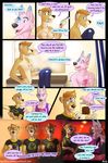  2016 anthro bathroom breasts brownie canine clothed clothing comic digital_media_(artwork) english_text female fur mammal nirvana nude text toilet toothbrush vallhund 