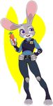  anthro clothing disney female hatenakayubi judy_hopps lagomorph mammal police_uniform rabbit uniform zootopia 