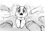  &lt;3 &lt;3_eyes anthro balls breasts cartoon_network cat cum cum_on_face cum_on_leg dbaru faceless_male feline female greyscale male mammal monochrome nicole_watterson nipples open_mouth penis penis_everywhere the_amazing_world_of_gumball tongue tongue_out 