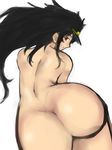  1girl ass daidouji_(senran_kagura) looking_at_viewer looking_back nude senran_kagura smile solo 
