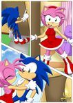  amy_rose anthro bbmbbf breasts comic cover cute female hedgehog male male/female mammal mobius_unleashed palcomix romantic_couple sonic_(series) sonic_the_hedgehog 
