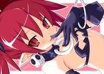 demon_girl disgaea disgaea_d2 earrings etna finger_licking finger_to_mouth flat_chest index_finger_raised iwasi-r jewelry licking looking_at_viewer pointy_ears red_eyes red_hair skull_earrings solo tail tongue tongue_out 