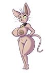  2016 anthro areola big_breasts breasts cat erect_nipples feline female joelasko mammal navel nipples nude pussy solo 