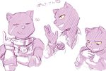  anthro black_nose bodysuit clothing eyes_closed feline flower gloves male mammal nintendo open_mouth panther_caroso plant rose scar skinsuit smile solo star_fox suit tight_clothing video_games yellow_eyes 北野 