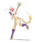  animal_ears ass breath_of_fire breath_of_fire_ii cat_ears cat_tail facial_mark furry heart md5_mismatch no_pants orange_hair pointy_ears red_hair rinpoo_chuan scribblehatch short_hair smile solo staff tail 