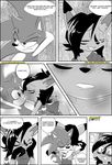  anthro blush breasts butt clothing embarrassed feline female hedgehog imminent_sex kissing lynx male male/female mammal mobius_unleashed nicole_the_lynx palcomix sonic_(series) sonic_the_hedgehog steel_tigerwolf 