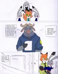  anthro bovine buffalo canine cape_buffalo chief_bogo clothing comic disney female fox hi_res horn judy_hopps lagomorph male mammal necktie nick_wilde pace2n9tmaker phone rabbit simple_backround zootopia 