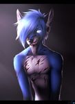  anthro blood canine fur hair looking_at_viewer male mammal nelly63 nude simple_background smile solo 