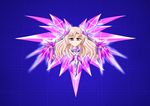  absurdres aircraft blonde_hair crystal emp_cannon_(lei_ting_zhan_ji) glory_(lei_ting_zhan_ji) highres lei_ting_zhan_ji long_hair mecha_musume mechanical_wings options original red_eyes space_craft starfighter very_long_hair wings 