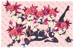  artist_name bare_shoulders bat_wings character_doll demon_girl demon_tail demon_wings disgaea disgaea_d2 earrings elbow_gloves etna finger_to_mouth flat_chest gloves iwasi-r jewelry mini_wings navel one_eye_closed open_mouth pointy_ears prinny red_hair red_wings skull tail tongue tongue_out wings 