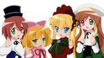  hiiragi_kagami hiiragi_tsukasa hina_ichigo izumi_konata lucky_star parody rozen_maiden shinku souseiseki suiseiseki takara_miyuki transparent vector 