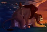  anal anal_penetration balls cum disney dynexia feline grass kovu lion male male/male mammal open_mouth penetration penis raised_tail rock simba sunset the_lion_king 