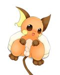  balls brown_eyes chibi cute looking_at_viewer male mammal nintendo nude penis pok&eacute;mon raichu rodent schnecken simple_background sitting small_penis solo tongue tongue_out uncut video_games white_background 