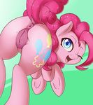  2016 anus butt earth_pony equine fearingfun female friendship_is_magic hair horse mammal my_little_pony pinkie_pie_(mlp) pony pussy solo 