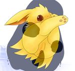  cute eeveelution female jolteon male male/female nintendo penis pok&eacute;mon pussy schnecken sex silhouette stand_and_carry_position standing video_games 
