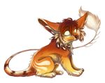  alpha_channel black_nose brown_fur brown_hair canine chibi feathers fur gradient_fur hair hindpaw inner_ear_fluff male mammal paws simple_background sitting solo tan_fur transparent_background tril-mizzrim whiskers white_eyes yellow_fur 