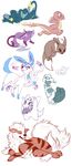  alternate_color arcanine charmander eevee eeveelution gengar luxray melvismd nintendo pok&eacute;mon raichu rattata shiny_pok&eacute;mon sylveon treecko video_games 