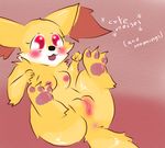  ... 2016 3_toes :3 anthro anus barefoot black_nose blush breasts butt canine cute cute_face digital_drawing_(artwork) digital_media_(artwork) e-01_(artist) english_text feet female fennekin fox front_view fur happy mammal nintendo nipples nude open_mouth paws pok&eacute;mon pussy red_eyes simple_background smile solo text toes video_games white_fur yellow_fur 