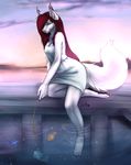  anthro canine clothed clothing cloud female mammal nelly63 outside smile solo 