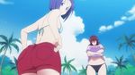  animated animated_gif beach bikini mikado_ryouko sairenji_haruna to_love-ru 
