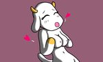  bovine breasts bunny_maloney cattle charlotte erect_nipples female mammal nipples nude simple_background unknown_artist 
