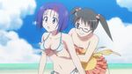  2girls animated animated_gif beach bikini breast_grab breasts multiple_girls sairenji_haruna sawada_mio to_love-ru 