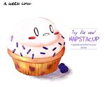  blueberry blush_stickers caribun cupcake english food fruit napstablook no_humans objectification pastry sprinkles undertale 