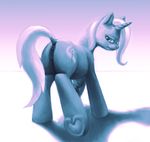  2016 anatomically_correct anatomically_correct_pussy animal_genitalia animal_pussy anus butt cutie_mark difetra equine equine_pussy female feral friendship_is_magic hair hi_res hooves horn long_hair mammal multicolored_hair my_little_pony pussy solo trixie_(mlp) two_tone_hair underhoof unicorn 